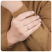 Twisted Heart Silver Ring  CSR-64